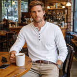 The Meadowcrest Hill Men’s Breathable Cotton Blend Henley Shirt