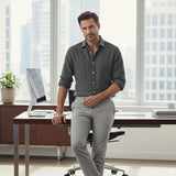 The Carlisle Men’s Breathable Relaxed Fit Cotton Linen Shirt