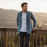 The Glenhurst Men’s Loose Fit Casual Retro Plaid Shirt