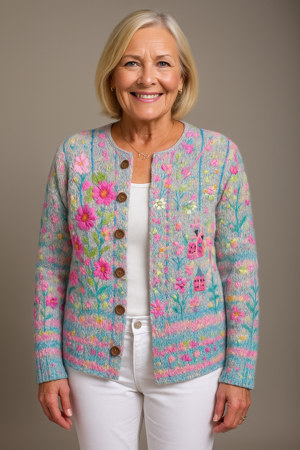 Lena floral cardigan for women | Ellie Dublin