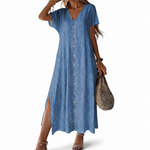 Léontine | Retro Denim Dress