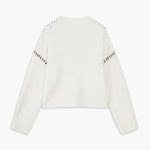 Nina ribstrikket sweater med høj hals fra Elsebeth København, styling med jeans