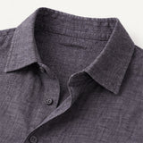 The Cedar Ridge Hill Men’s Trendy Loose Fit Linen Button-Up Shirt