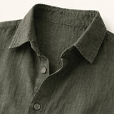 The Pinecrest Fall Men’s Casual Lightweight Linen Blend Button Down Shirt