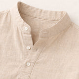 The Meadowbrook Ridge Men's Lightweight Linen Summer Trendy Button-Up Shirt