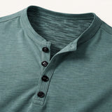The Bathwick Men’s Breathable Henley Collar Summer T-Shirt