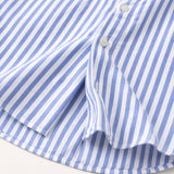 The Glenbrook Men’s Lightweight Slim Fit Striped Stand Collar Shirt