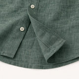 The Meadowfall Men’s Casual Loose Fit Linen Button-Up Shirt