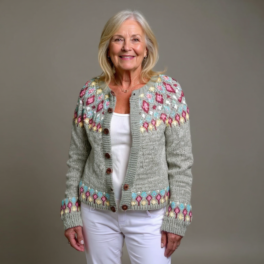 Madeline vintage Icelandic cardigan for women | Ellie Dublin