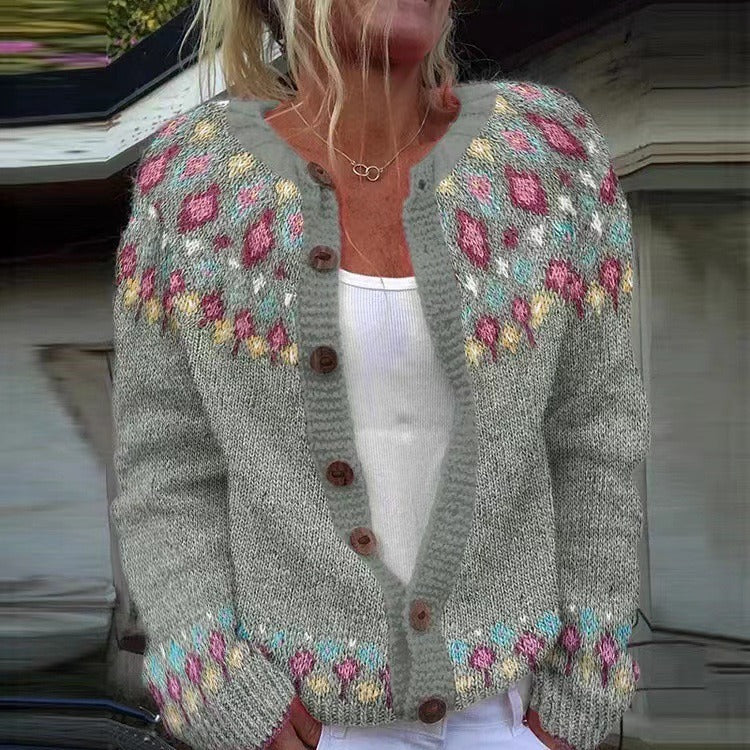 Madeline vintage Icelandic cardigan for women, view 2