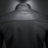 Bastien™ | Collared Leather Jacket