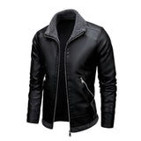 Léo™ | Stylish Leather Jacket Featuring Cozy Fleece Lining