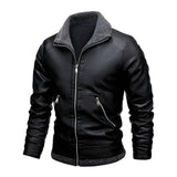 Léo™ | Stylish Leather Jacket Featuring Cozy Fleece Lining