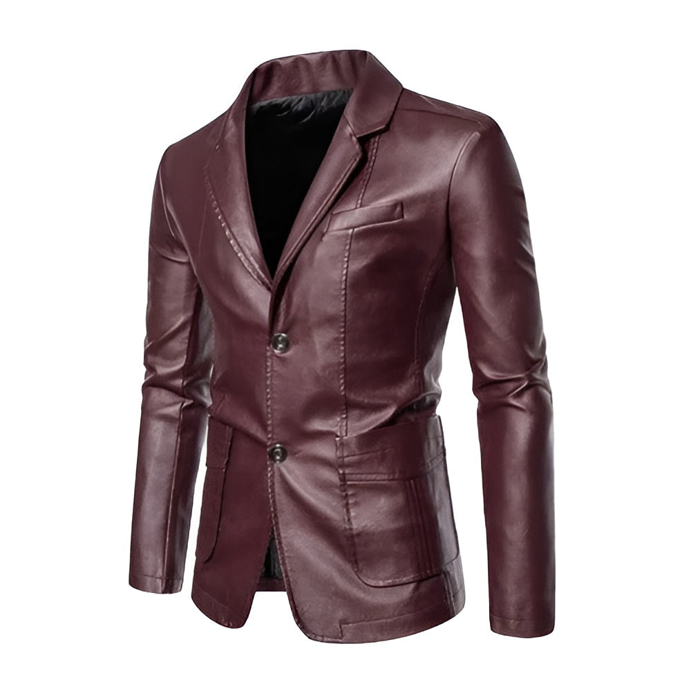 Thierry™ | Sophisticated Leather Jacket for Professional Settings