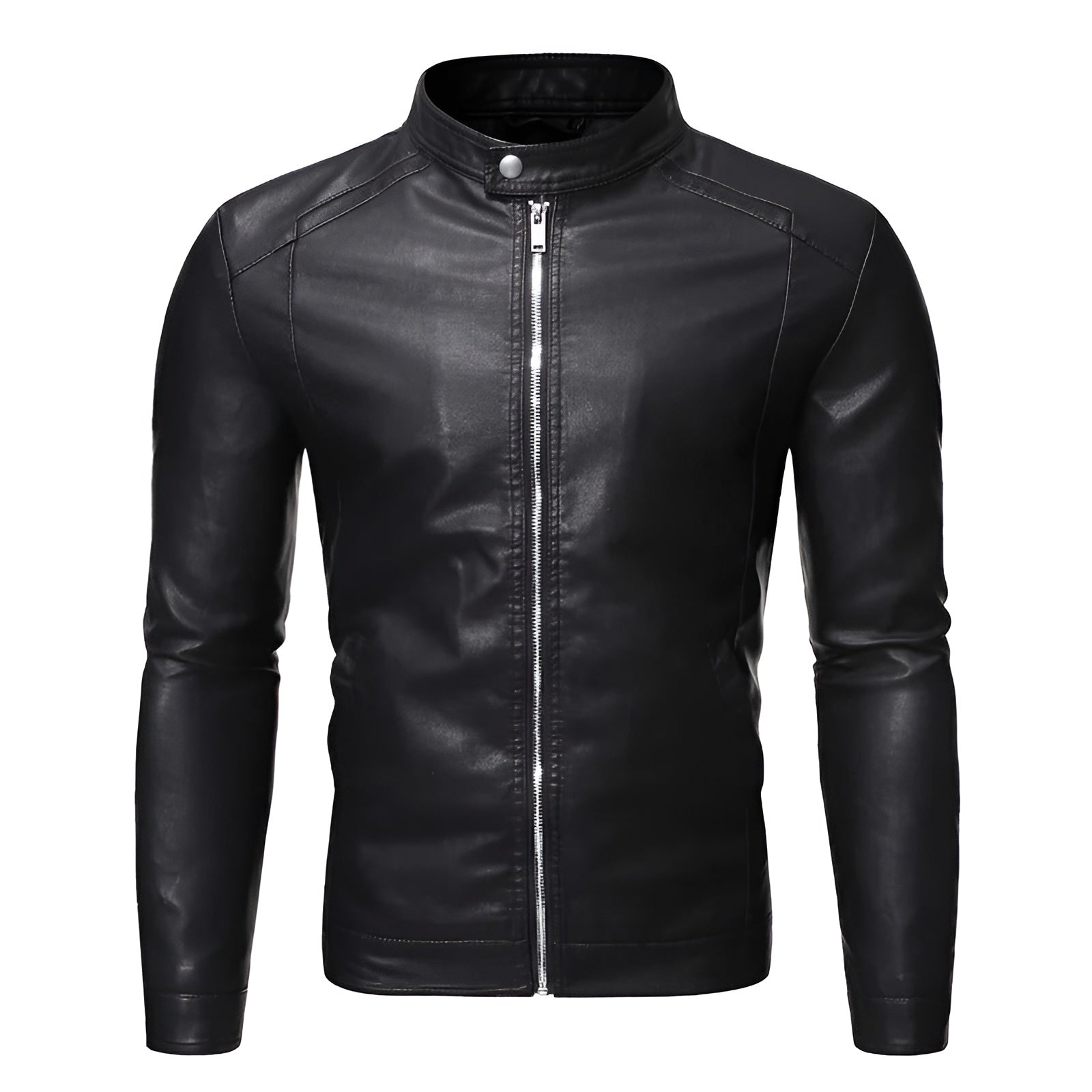 Arthur™ | High-Collar Leather Jacket