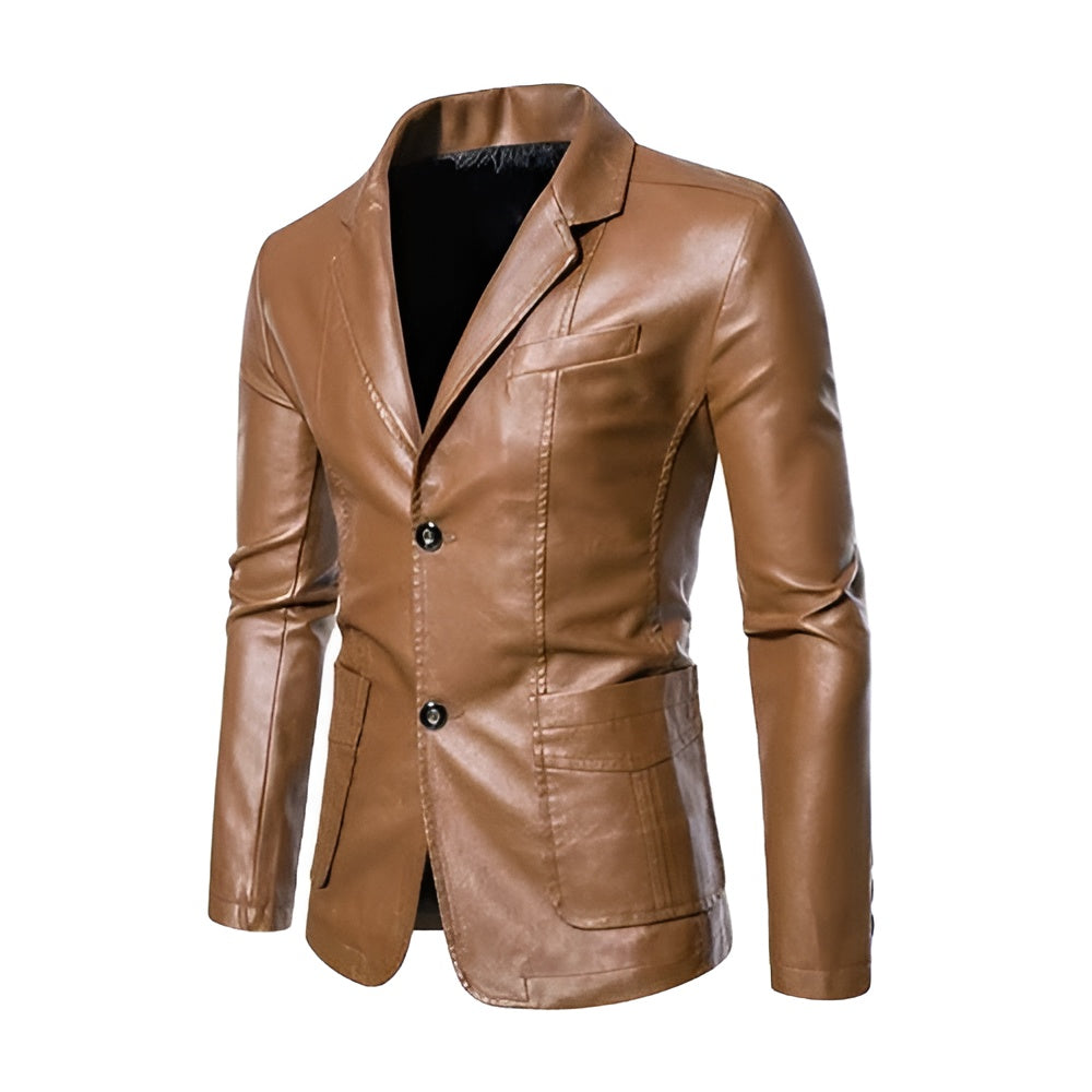 Thierry™ | Sophisticated Leather Jacket for Professional Settings