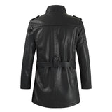Adrien™ | Stylish Long Leather Coat for Men