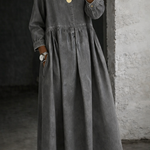 Manon | Denim Dress with Peter Pan Collar – view 7