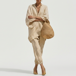 Marina | Women's Casual Two-Piece Set with V-Neck