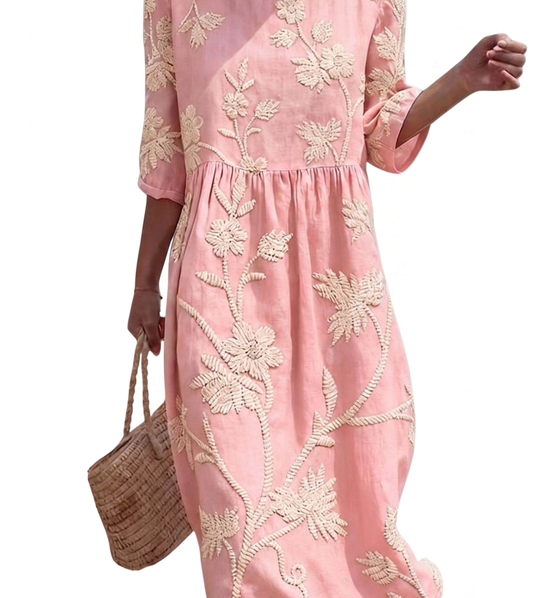Mathilde - Casual women's dress with floral print.
