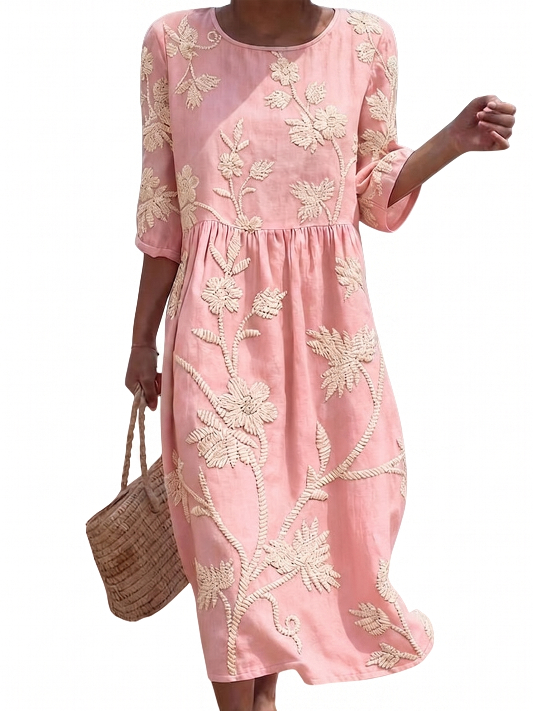 Mathilde - Casual women's dress with floral print.