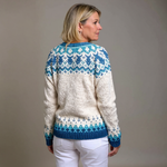 Meva vintage Icelandic cardigan for women, view 3
