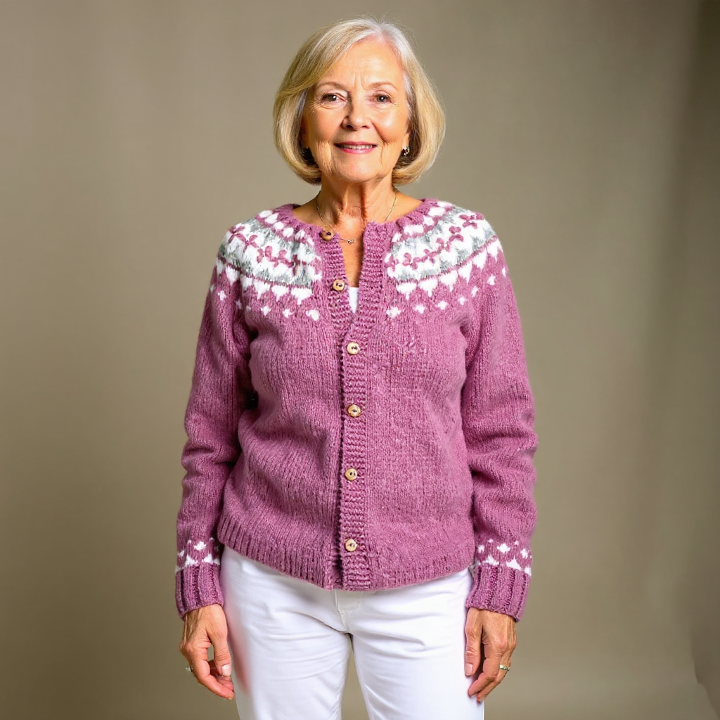 Mia vintage Icelandic cardigan for women | Ellie Dublin