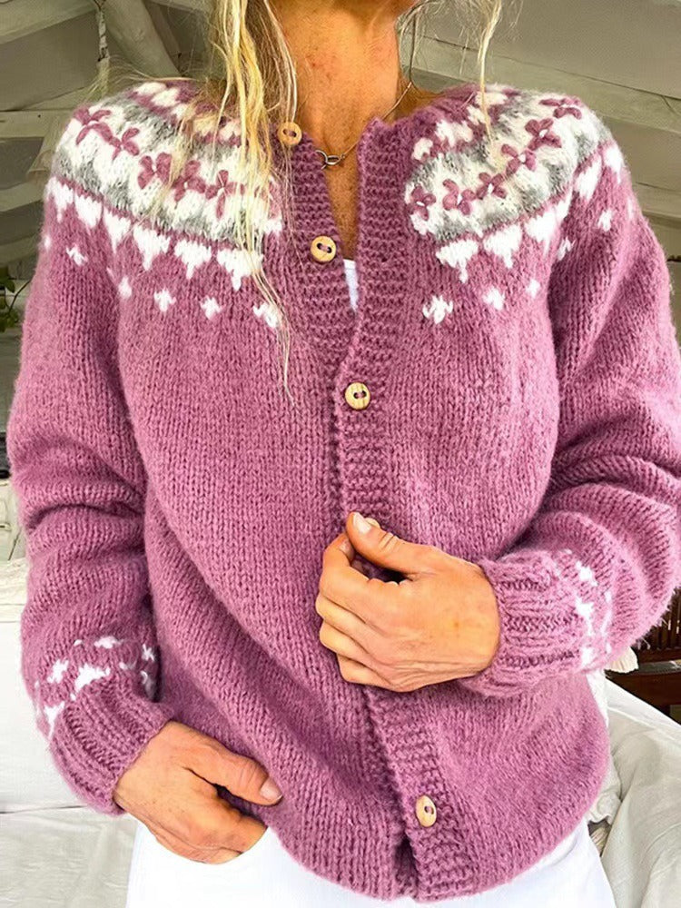 Mia vintage Icelandic cardigan for women, view 2