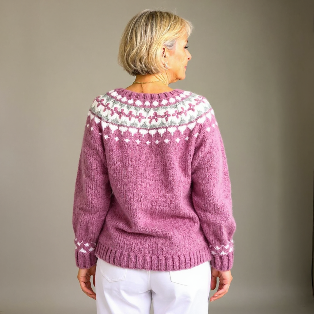 Mia vintage Icelandic cardigan for women, view 3