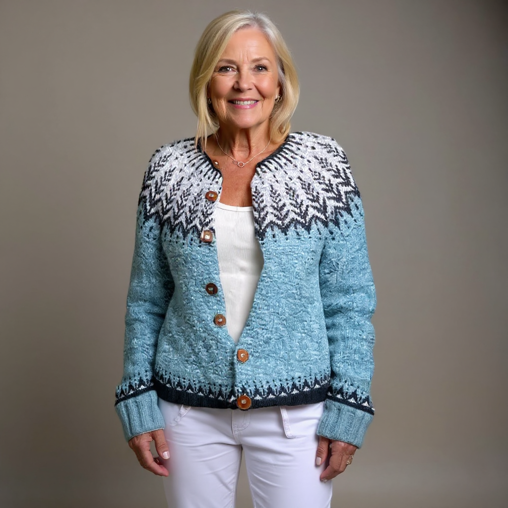 Mira vintage Icelandic cardigan for women | Ellie Dublin