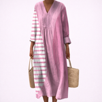 Nadine - Flattering Printed Summer Dress
