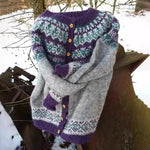 Naomi vintage Icelandic cardigan for women, view 3