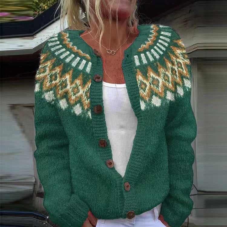 Niamh vintage Icelandic cardigan for women, view 2