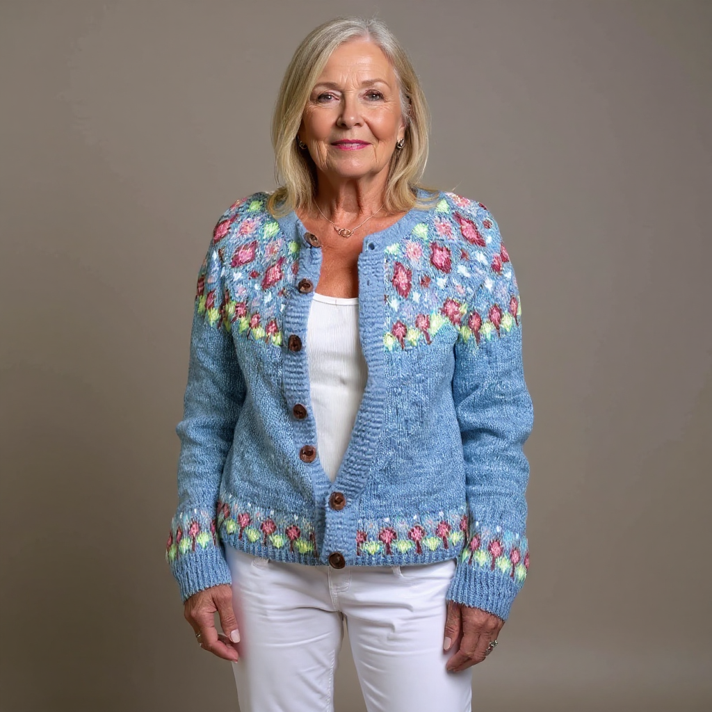 Quinn vintage Icelandic cardigan for women | Ellie Dublin
