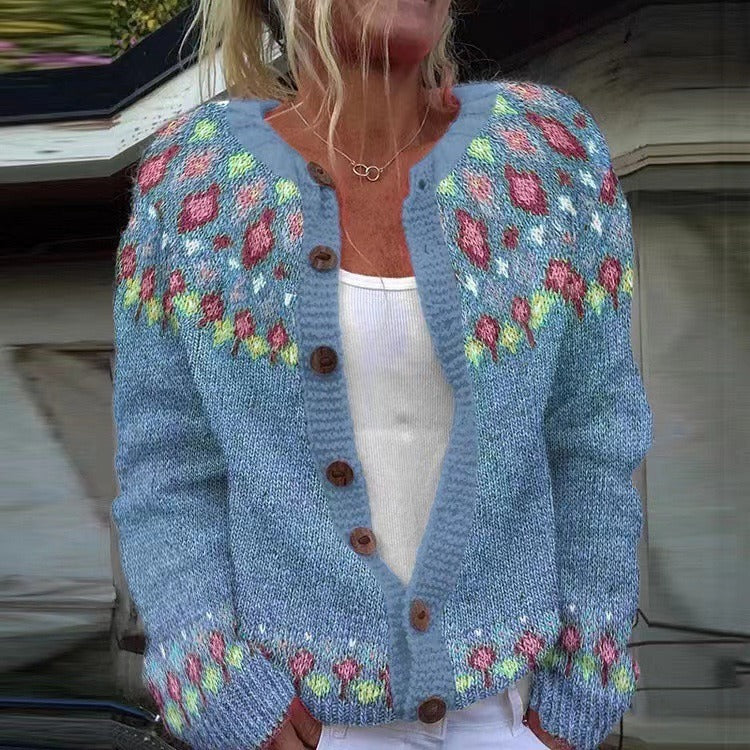 Quinn vintage Icelandic cardigan for women, view 2