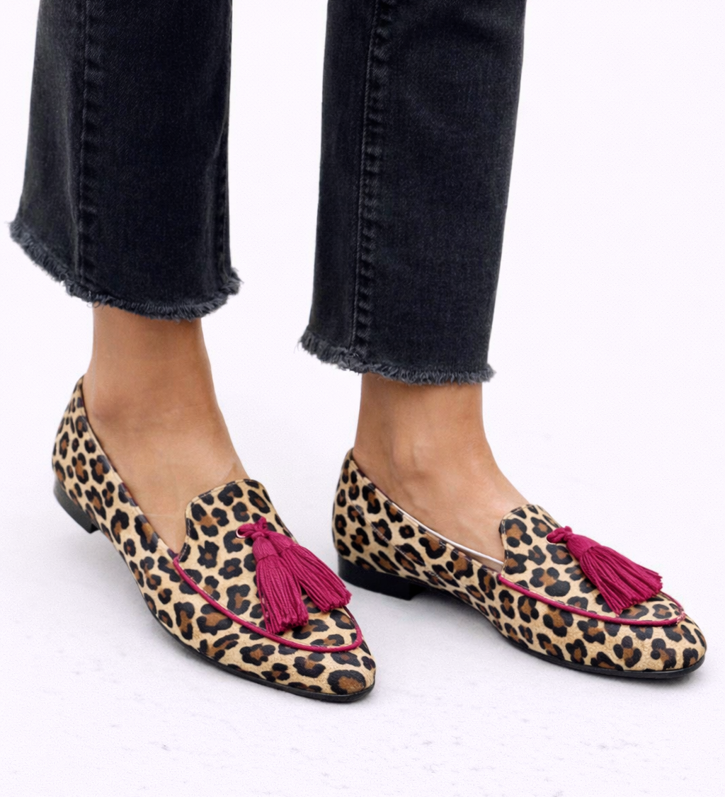 Rihanna - Animal Print Slip-On Loafers