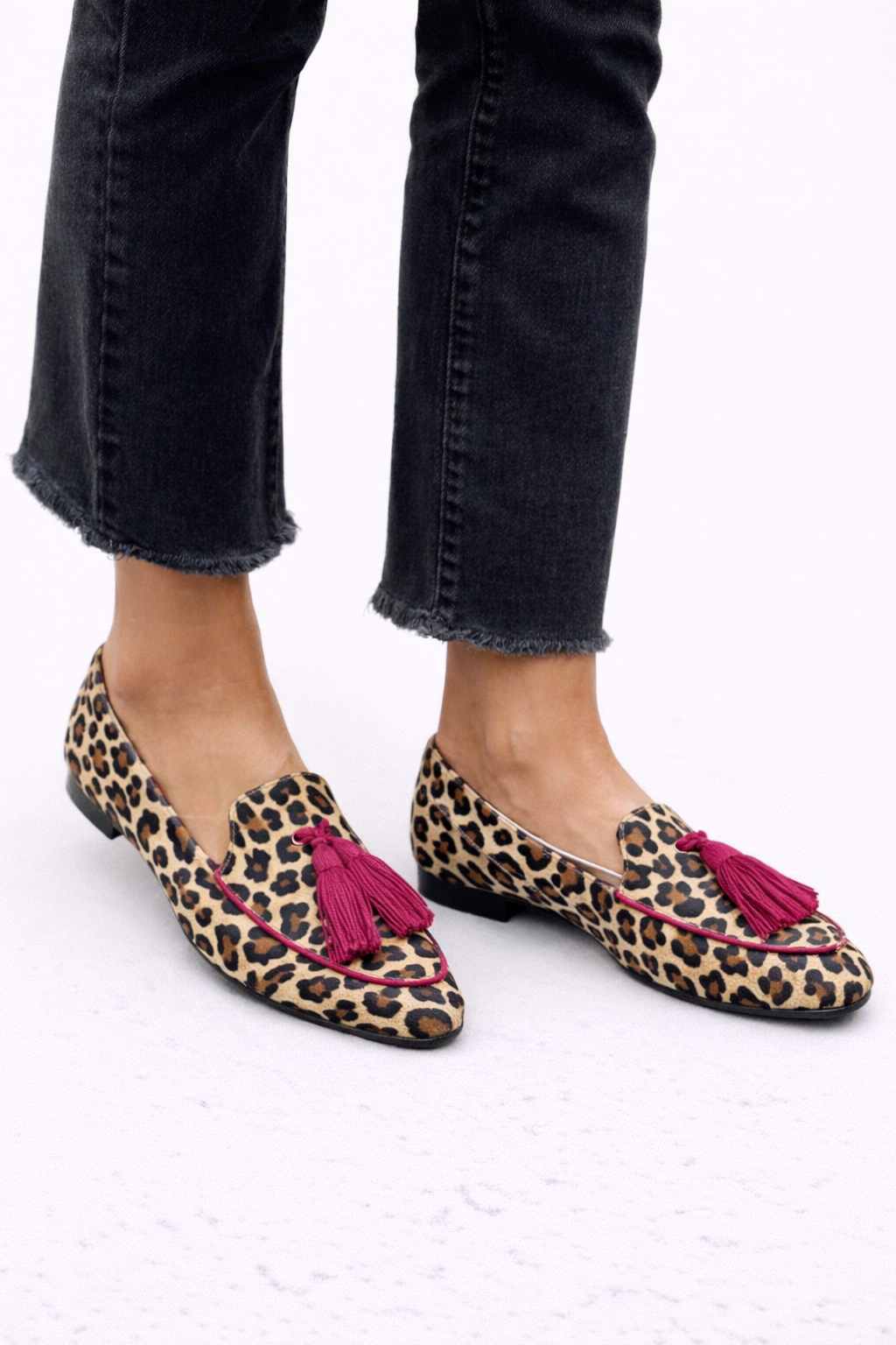 Rihanna - Animal Print Slip-On Loafers