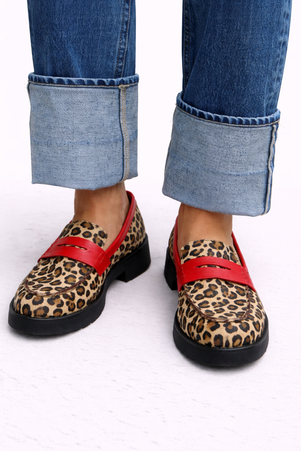 Roxie - Animal Print Loafers