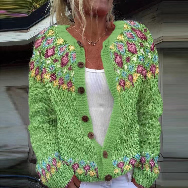 Ruby vintage Icelandic cardigan for women, view 2