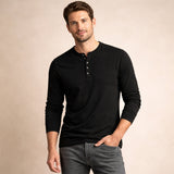 The Meadowcrest Hill Men’s Breathable Cotton Blend Henley Shirt