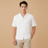 The Oxford Men’s Turn Down Collar Trendy Loose Fit Button-Up Shirt