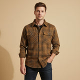 The Timbercrest Ridge Men’s Lightweight Checkered Cotton Shirt Jacket