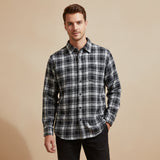 The Glenhurst Men’s Loose Fit Casual Retro Plaid Shirt