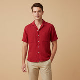 The Mayfair Men’s Relaxed Fit Textured Linen Blend Shirt