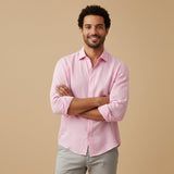 The Carlisle Men’s Breathable Relaxed Fit Cotton Linen Shirt