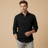 The Pinecrest Fall Men’s Casual Lightweight Linen Blend Button Down Shirt