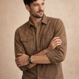 The Highwood Men’s Cotton Washed Canvas Shirt Jacket