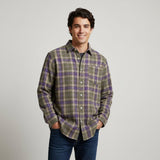 The Glenhurst Men’s Loose Fit Casual Retro Plaid Shirt