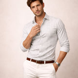 The Stratford Men’s Breathable Striped Wrinkle Resistant Shirt