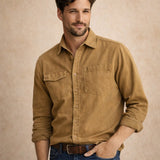 The Highwood Men’s Cotton Washed Canvas Shirt Jacket